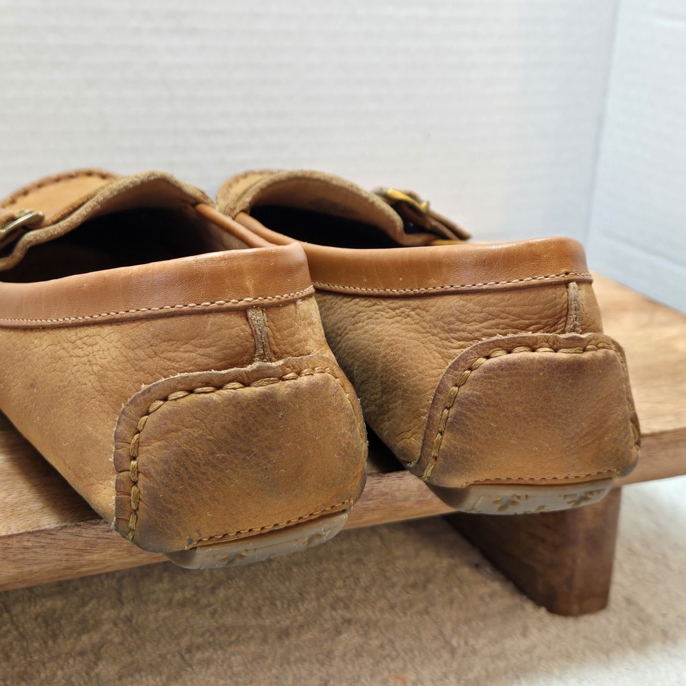 Nurture Brown Leather Slip on Flats Flats Size 6M Super Comfortable - Picture 14 of 16